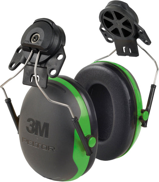 Kapselgehörschutz X1P3, grün, Adapter für Peltorhelme