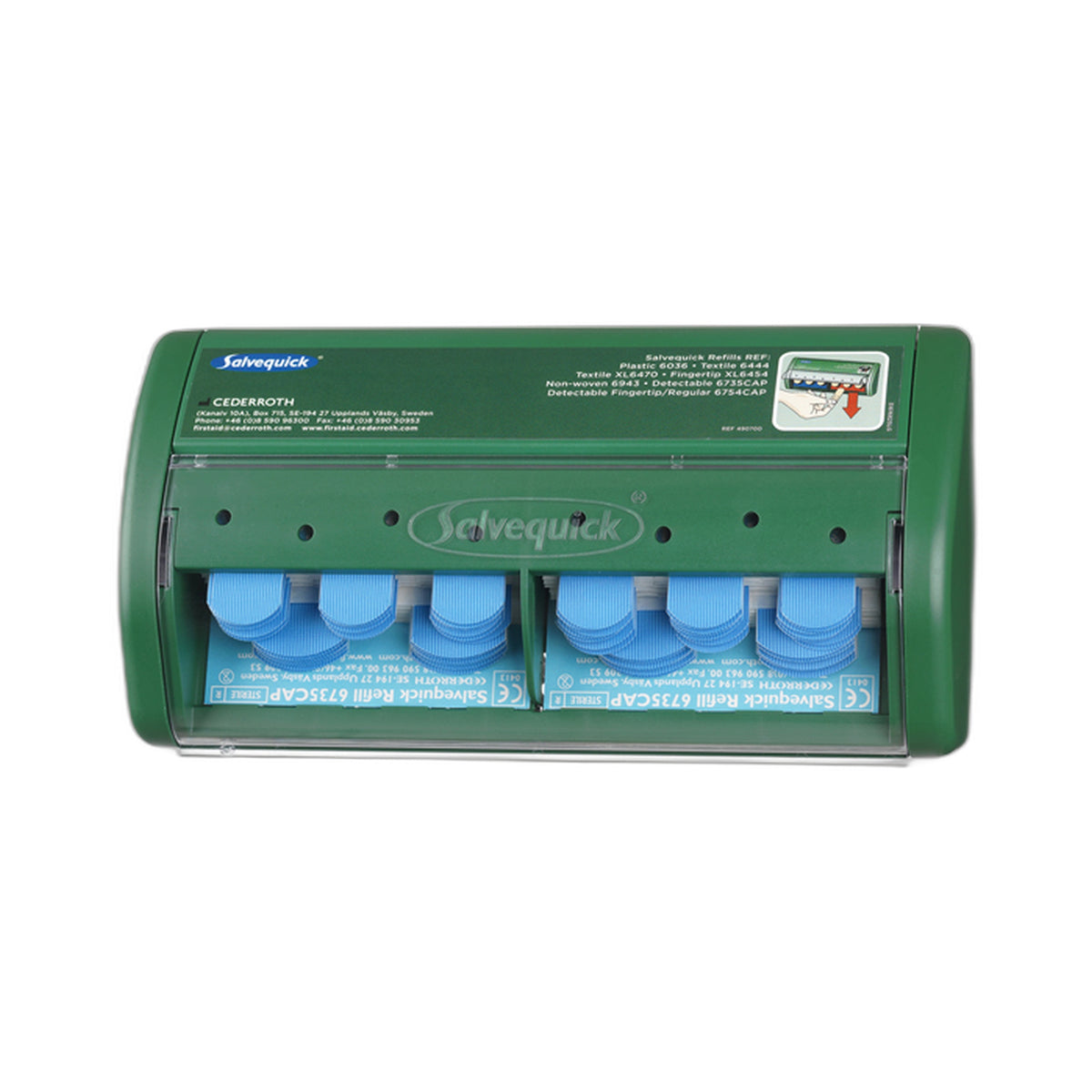 Salvequick Pflasterspender, Blue Detectable