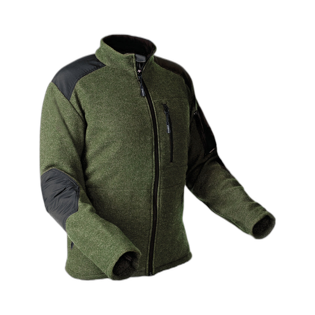 Wolljacke Pfanner® Wooltec Janker – waldgrün, Vorderansicht