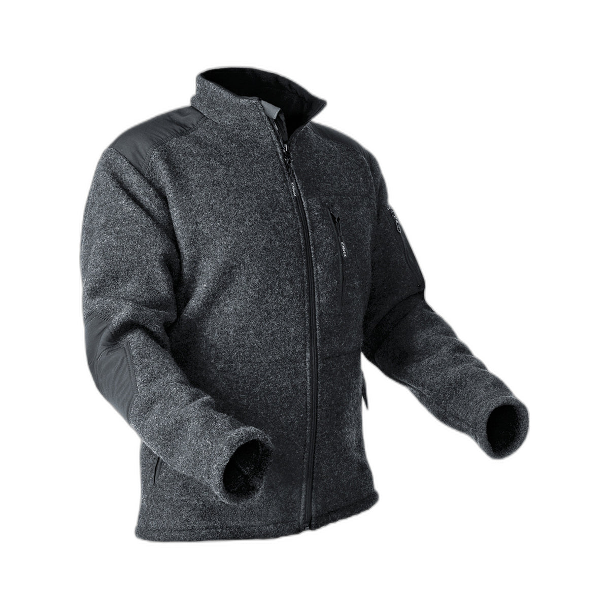 Wolljacke Pfanner® Wooltec Janker – grau, Vorderansicht