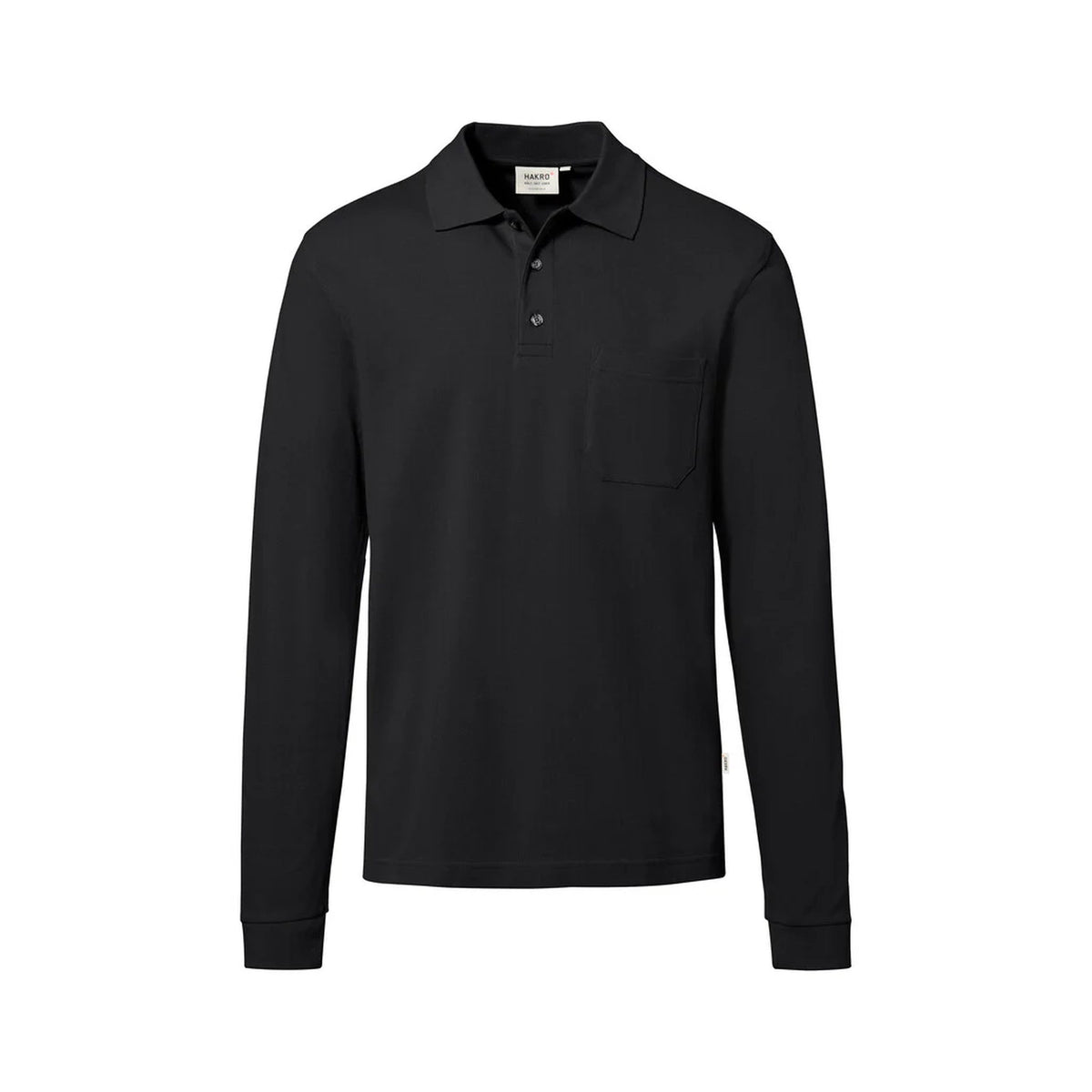 HAKRO Pocket-Longsleeve-Polo MIKRALINAR® ECO
