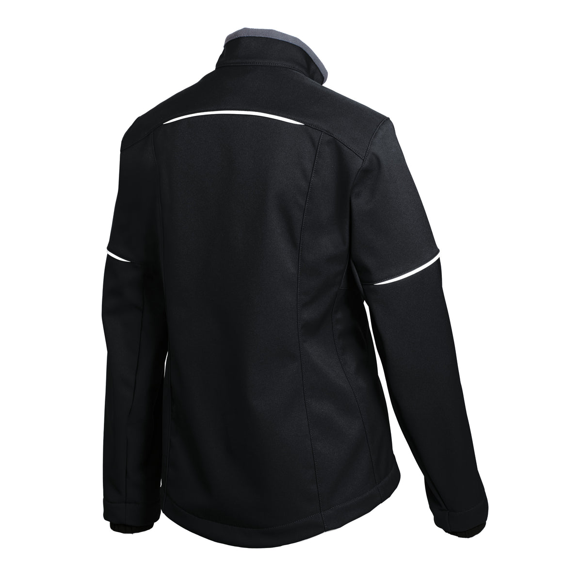 Damen-Softshelljacke BP® 1878 – schwarz, Rückansicht