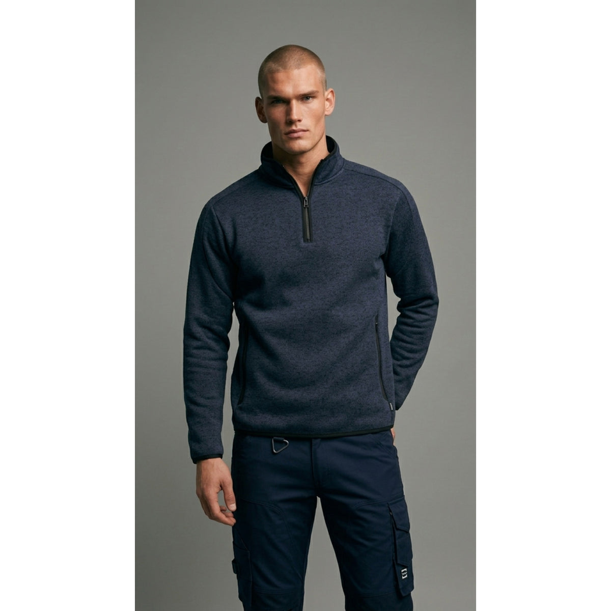 1/4-Zip-Strickfleecejacke Redefined 306117