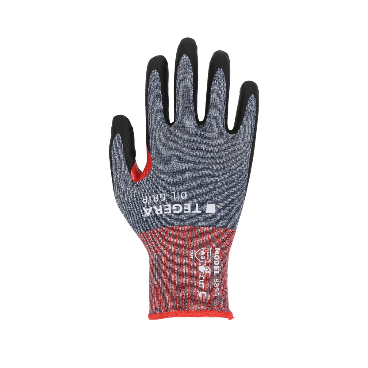 Touchscreen-fähiger Schnittschutzhandschuh Kl. C TEGERA Oil Grip 8855