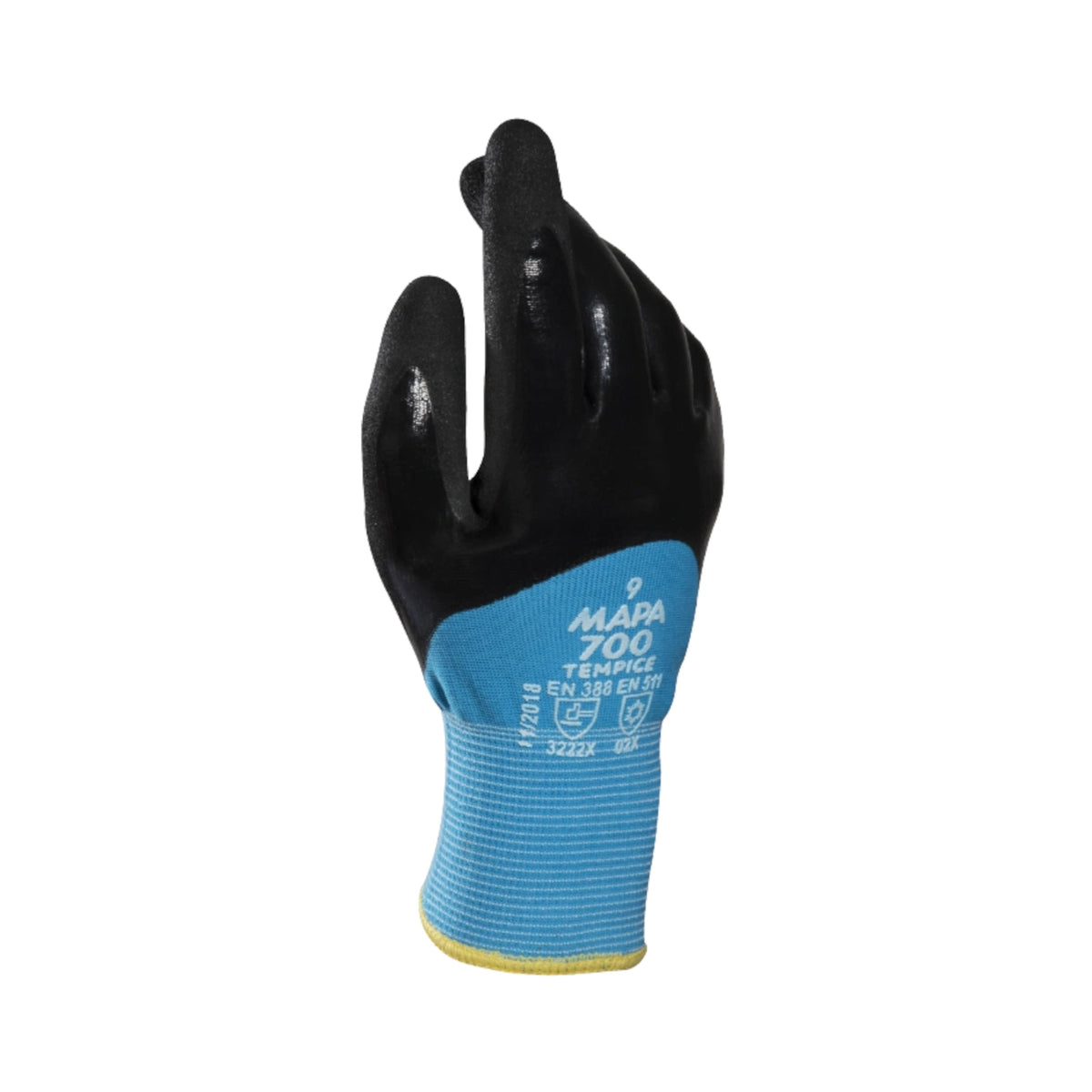 Kälte- und Nässeschutzhandschuh TempIce 700, EN 388 3222X, EN 511 02X