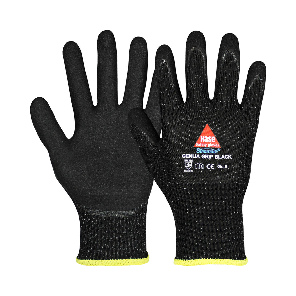 Schnittschutzhandschuh Genua Grip Black