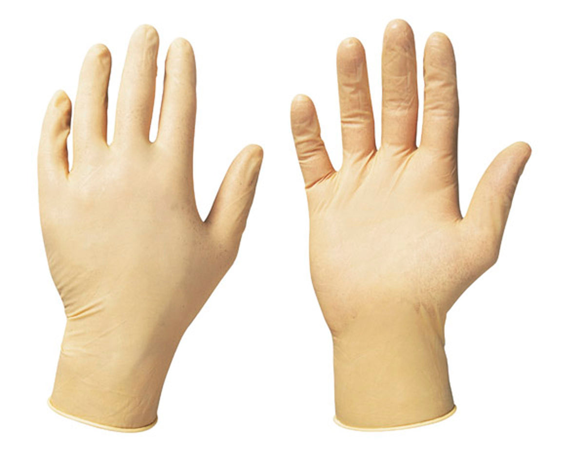 Latex-Einweghandschuh, ungepudert