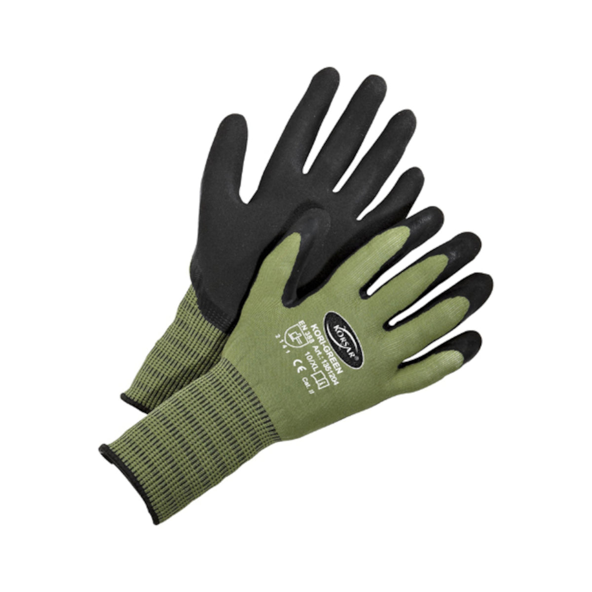 Nylonhandschuh mit Latexschaumbeschichtung Kori-Green