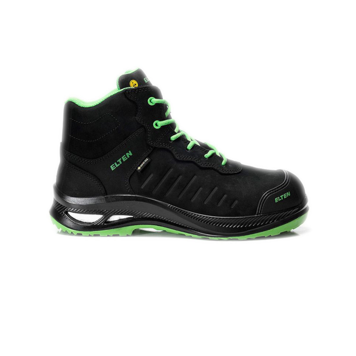 Sicherheits-Schnürstiefel Stewart XXG GTX black-green mid ESD S3 HI CI