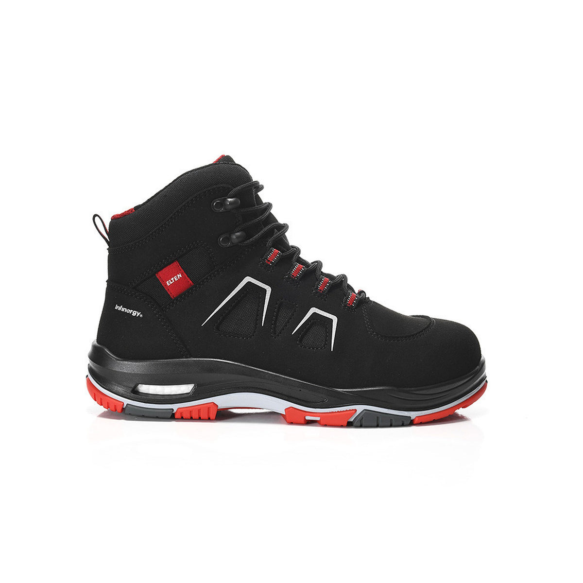Sicherheits-Schnürstiefel ALAN XXTP black-red Mid ESD S3S