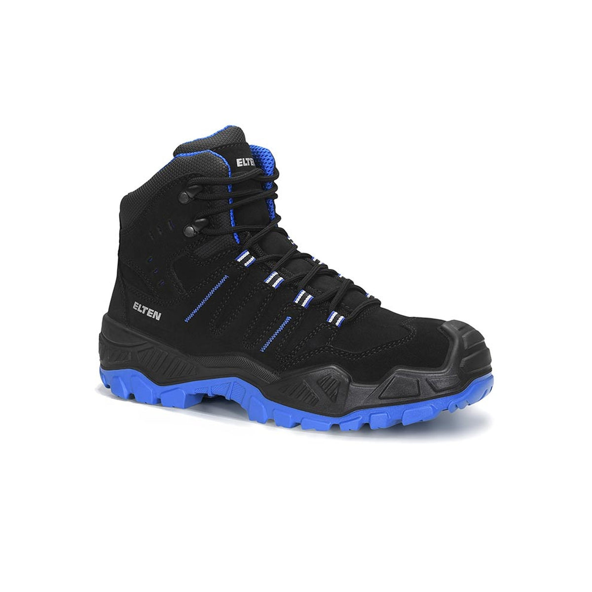 Safety lace-up boots QUENTIN black-blue Mid ESD S3S