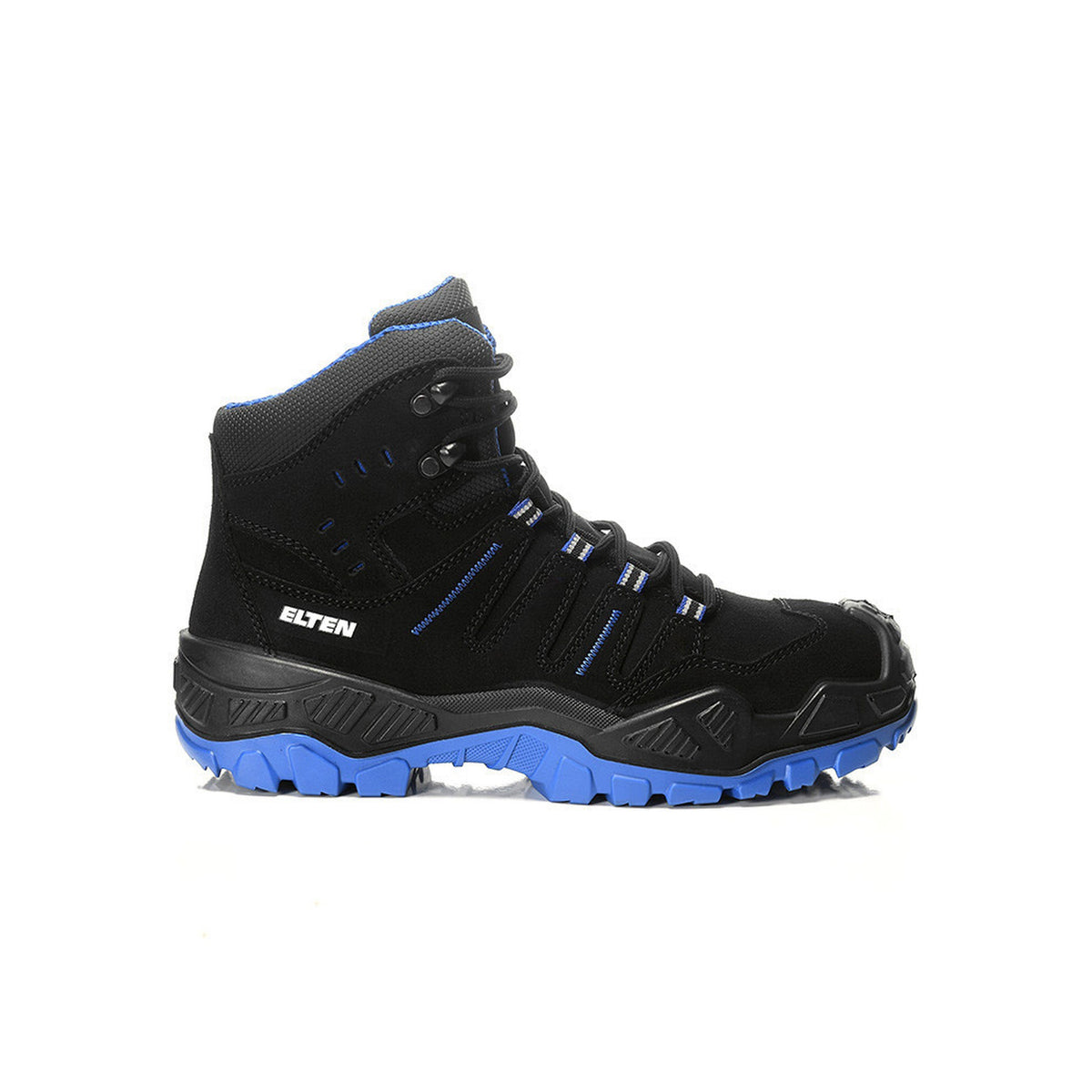 Safety lace-up boots QUENTIN black-blue Mid ESD S3S