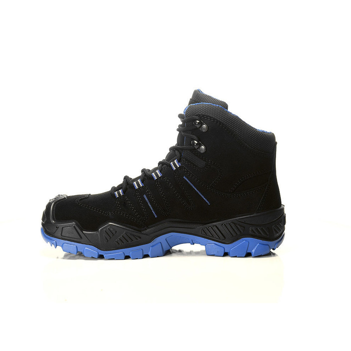 Safety lace-up boots QUENTIN black-blue Mid ESD S3S
