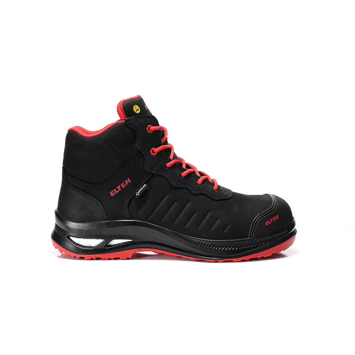 Sicherheits-Schnürstiefel STEWART XXG Pro GTX® black-red Mid ESD S3