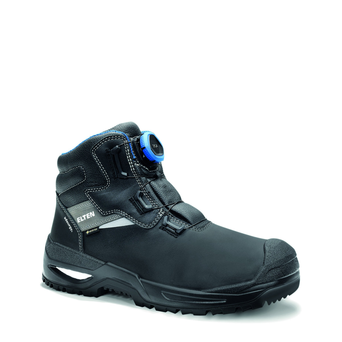 Sicherheits-Schnürstiefel STEFANO XXSG BOA® GTX® black-blue Mid ESD S3S WR