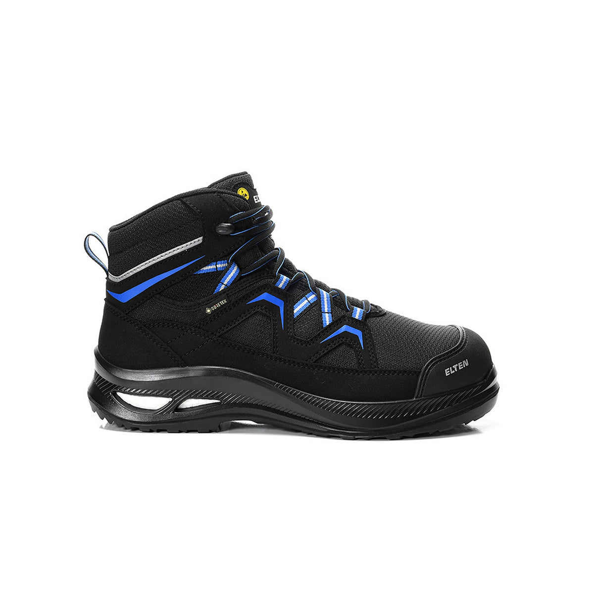 Safety lace-up boots FRY XXG Pro GTX® black-blue Mid ESD S3