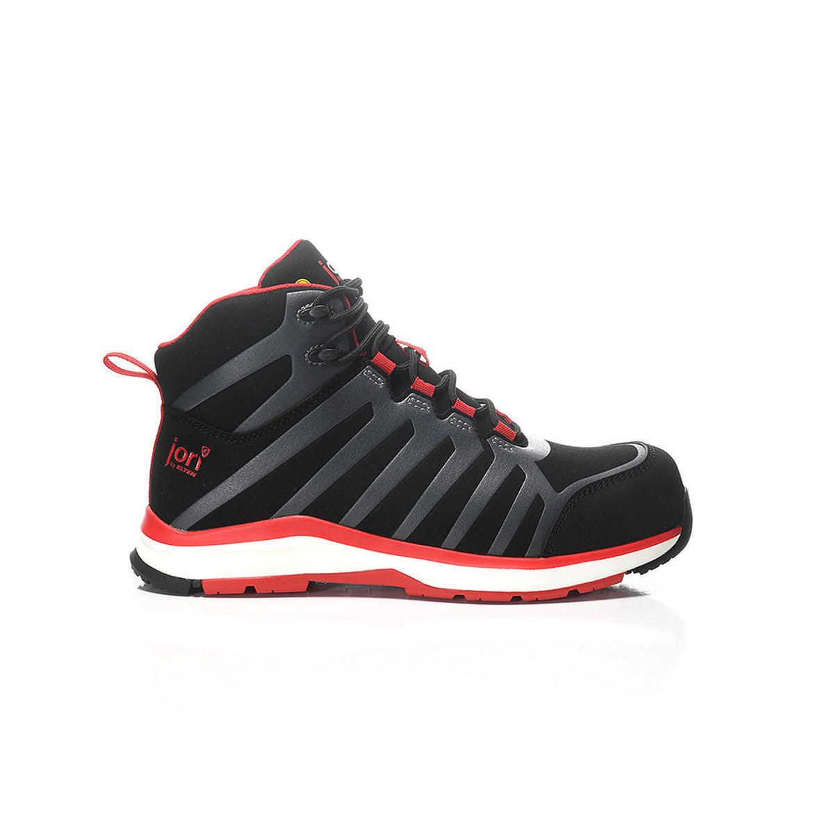 jo_RAPID black-red Mid ESD S3 safety lace-up boots