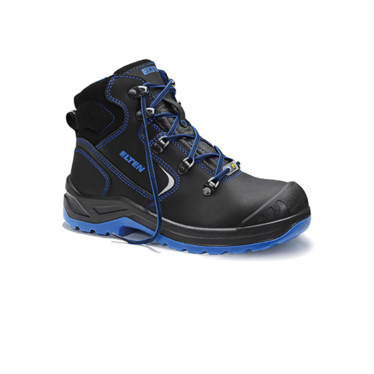 Damen-Sicherheitsschnürstiefel LENA black-blue Mid ESD S3