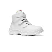 Sicherheits-Knöchelstiefel White Strap Mid ESD S3