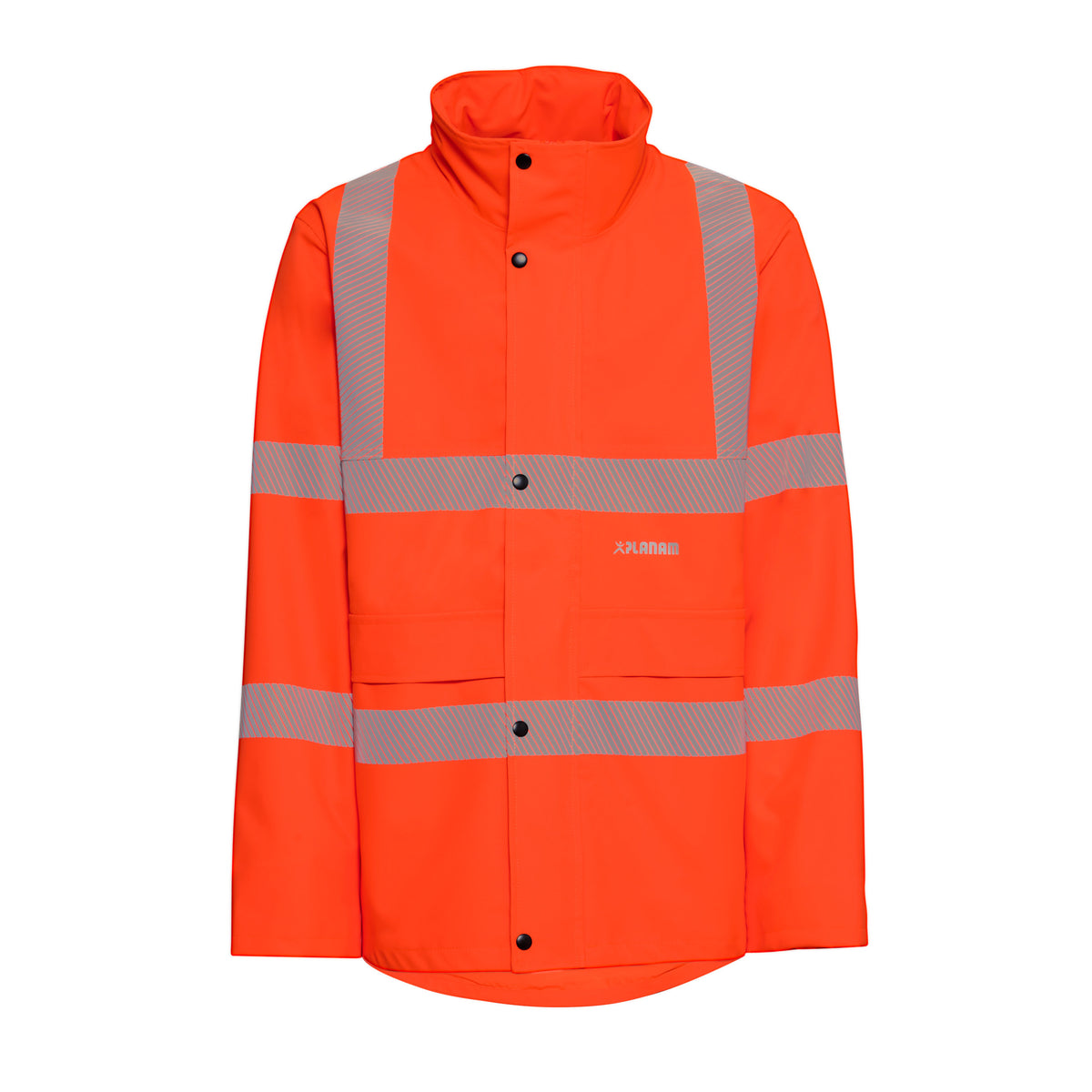 Warnschutz-Regenjacke Planam rECOflexy 7132, orange - A+S Technigro Arbeitsschutz und Sicherheit GmbH