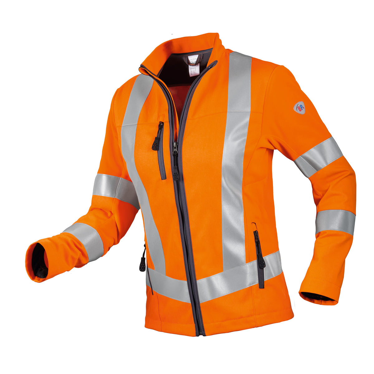 Damen-Warnschutz-Hybridjacke BP® 2017 – leuchtorange, Vorderansicht