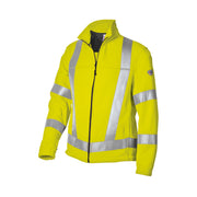 Warnschutz-Fleecejacke BP® 2025 – leuchtgelb, Vorderansicht