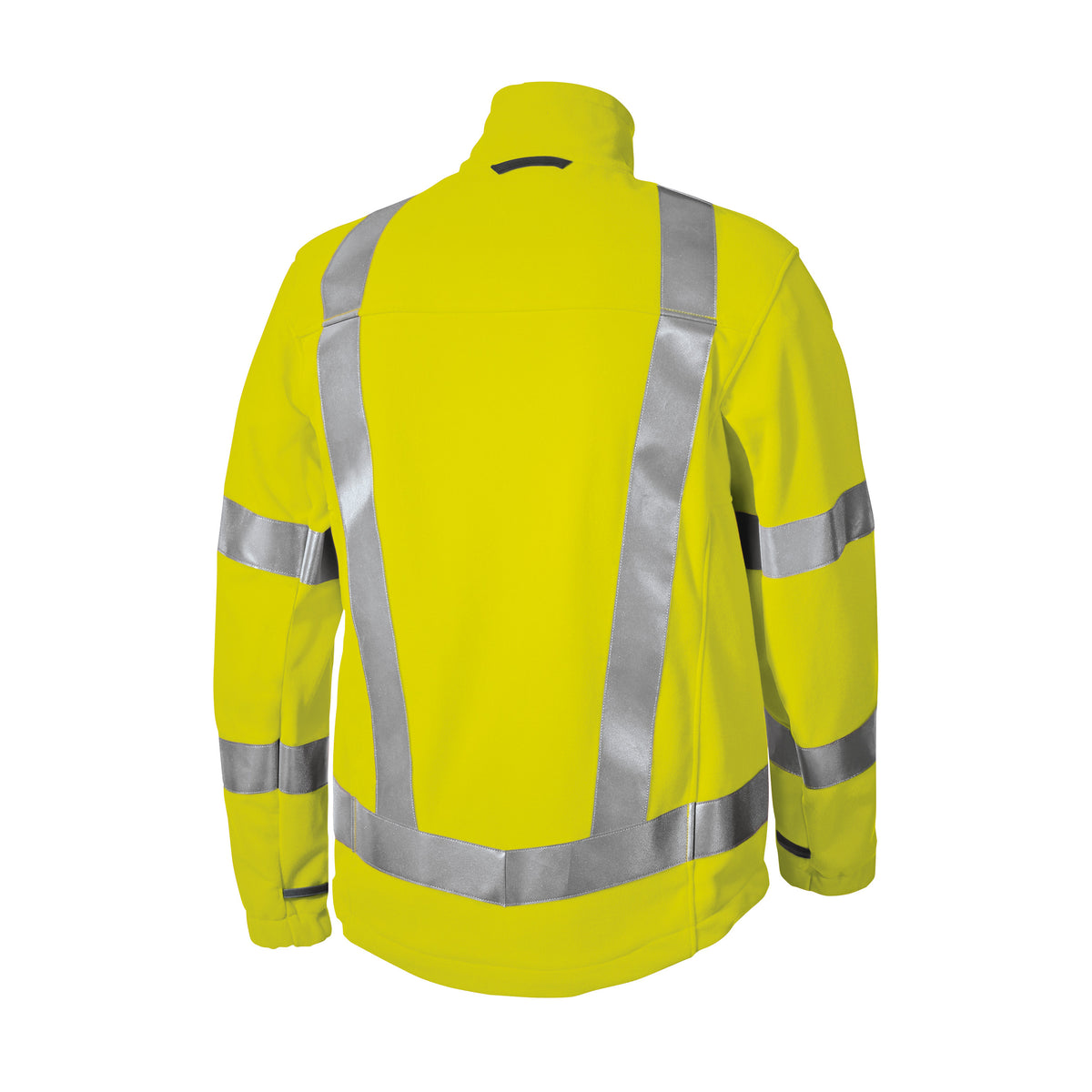 Warnschutz-Fleecejacke BP® 2025 – leuchtgelb, Rückansicht