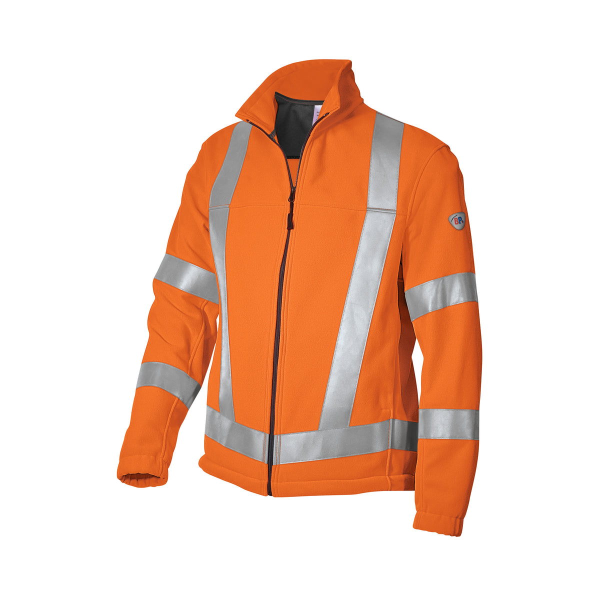 Warnschutz-Fleecejacke BP® 2025 – leuchtorange, Vorderansicht