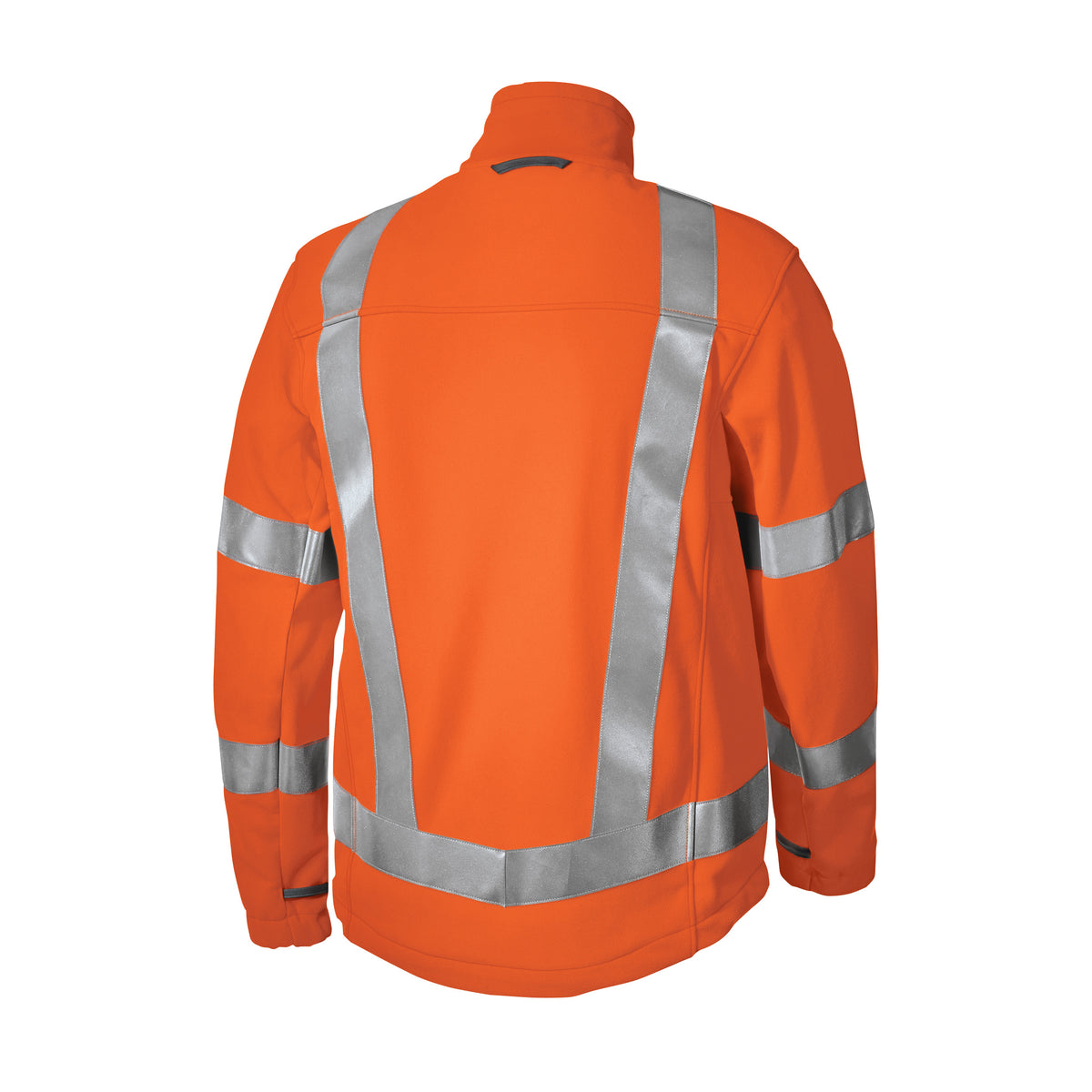 Warnschutz-Fleecejacke BP® 2025 – leuchtorange, Rückansicht