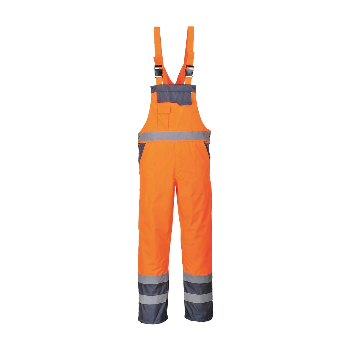 S488 - Hi-Vis Contrast Breathable Waterproof Bib & Brace