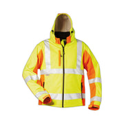 Warnschutz-Softshell Jacke leuchtgelb/leuchtorange, EN ISO 20471 Klasse 3, EN ISO 13688 - A+S Technigro Arbeitsschutz und Sicherheit GmbH