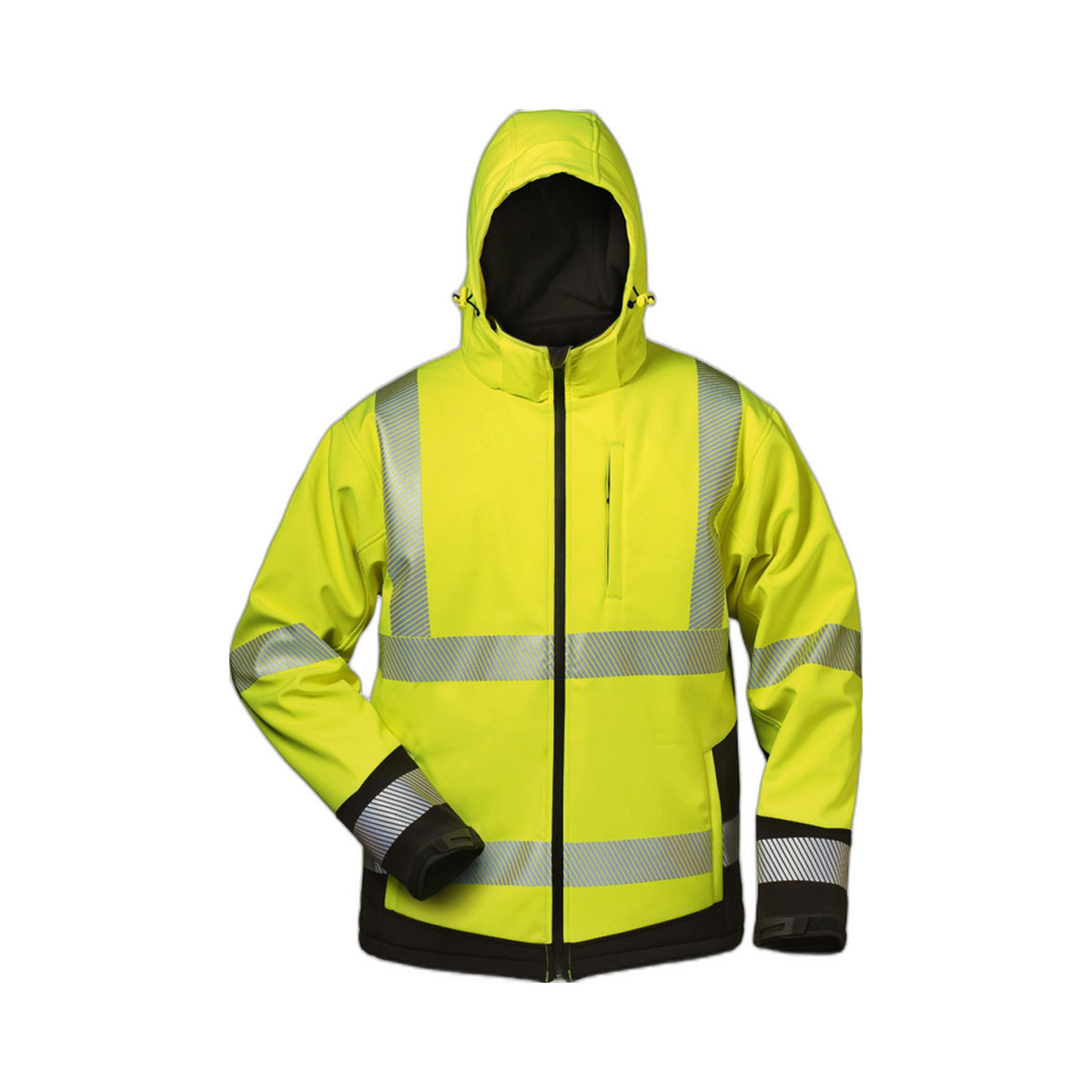 Warnschutz-Winter-Softshell Jacke mit Kapuze - A+S Technigro Arbeitsschutz und Sicherheit GmbH