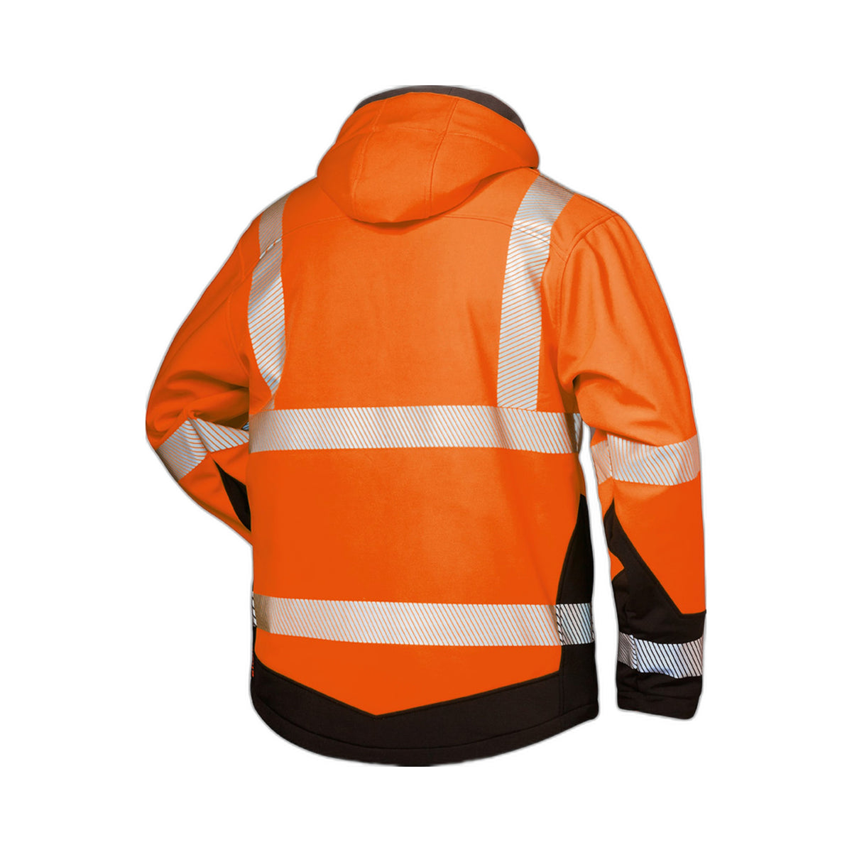 Warnschutz-Winter-Softshell Jacke mit Kapuze