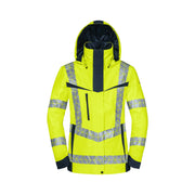 Warnschutz Winterjacke Hardshell Polarlicht Damen