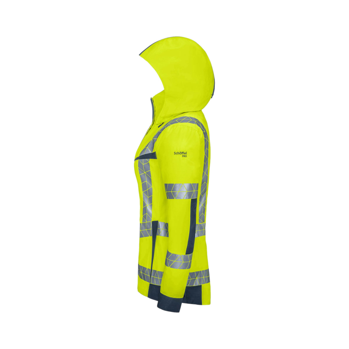 Warnschutz Winterjacke Hardshell Polarlicht Damen