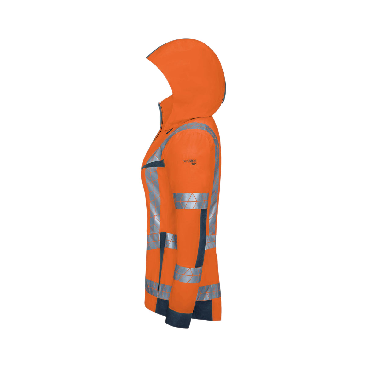 Warnschutz Regenjacke Hardshell Blitzlicht Damen