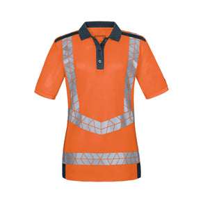 Warnschutz Poloshirt Mischgewebe Signalheld Damen