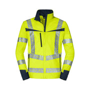 Warnschutz Softshelljacke mit abnehmbaren Ärmeln Leuchtkegel Herren - A+S Technigro Arbeitsschutz und Sicherheit GmbH