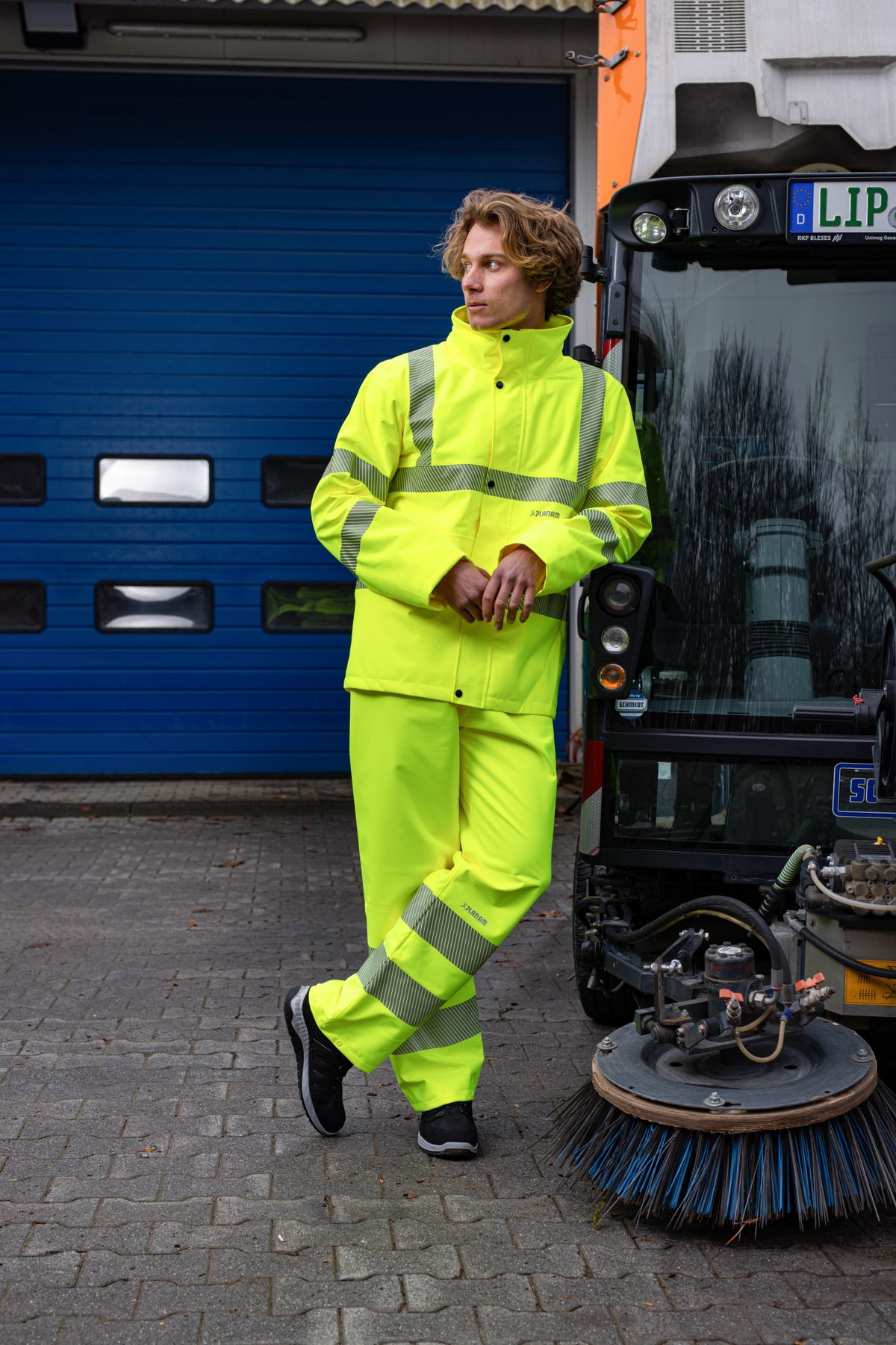 Warnschutz-Regenhose Planam rECOflexy 7143, gelb - A+S Technigro Arbeitsschutz und Sicherheit GmbH